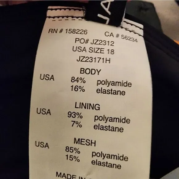 Jantzen: Solid Comfort Core Bottom Size 18 - Picture 3 of 4